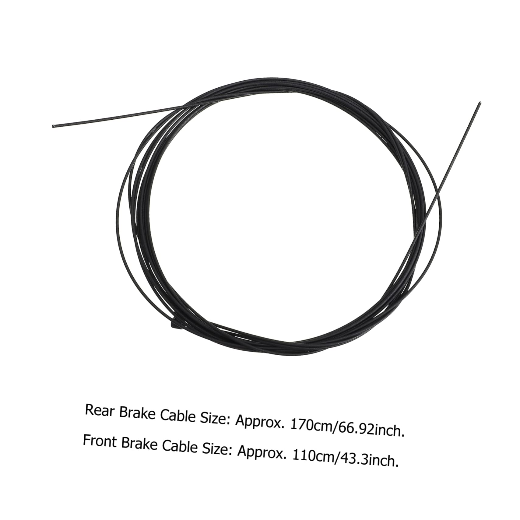 VICASKY 2Pcs Bike Brake Cable Front Rear Cores for Mountain Bikes High Temperature Smooth Operation Better Braking