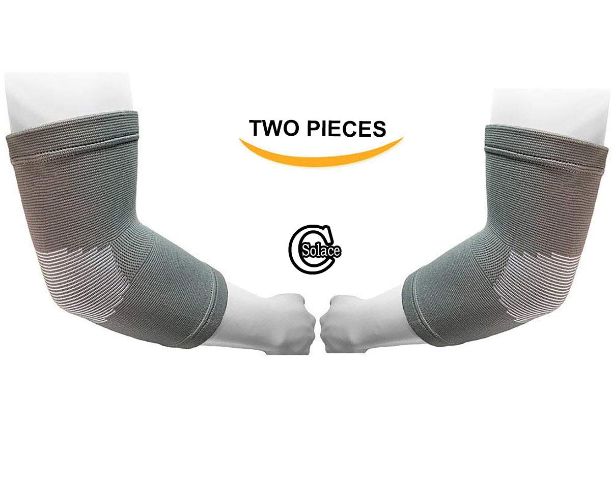 Advance Ellenbogen-Kompressionsbandage, verstellbar, elastisch, 2 Stück