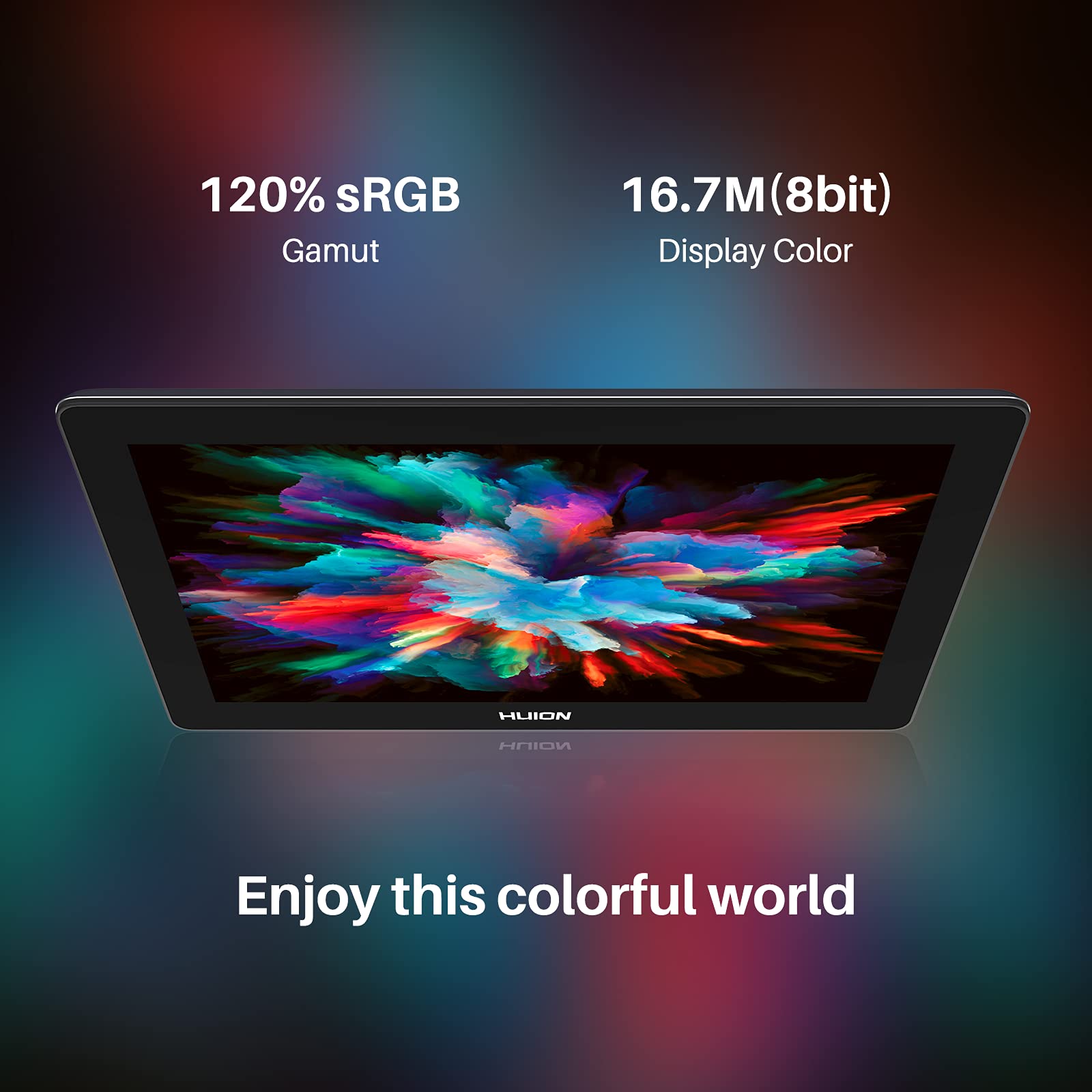 HUION Kamvas Pro 16 (4K) UHD Grafik Tablet Ekranlı, 15,6 inç