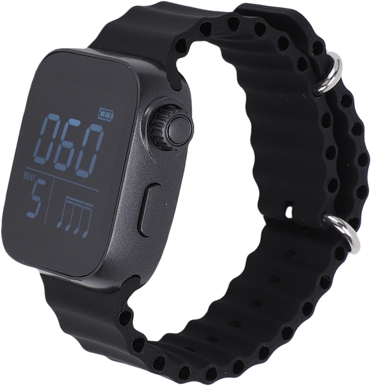 Yunseity Vibrating Metronome Watch, Adjustable 40-240bpm Switchable Sport Mode Electronic Wearable for Beginners Musicians Exerciser, Vibration Frequency Exercise Pace Regulation