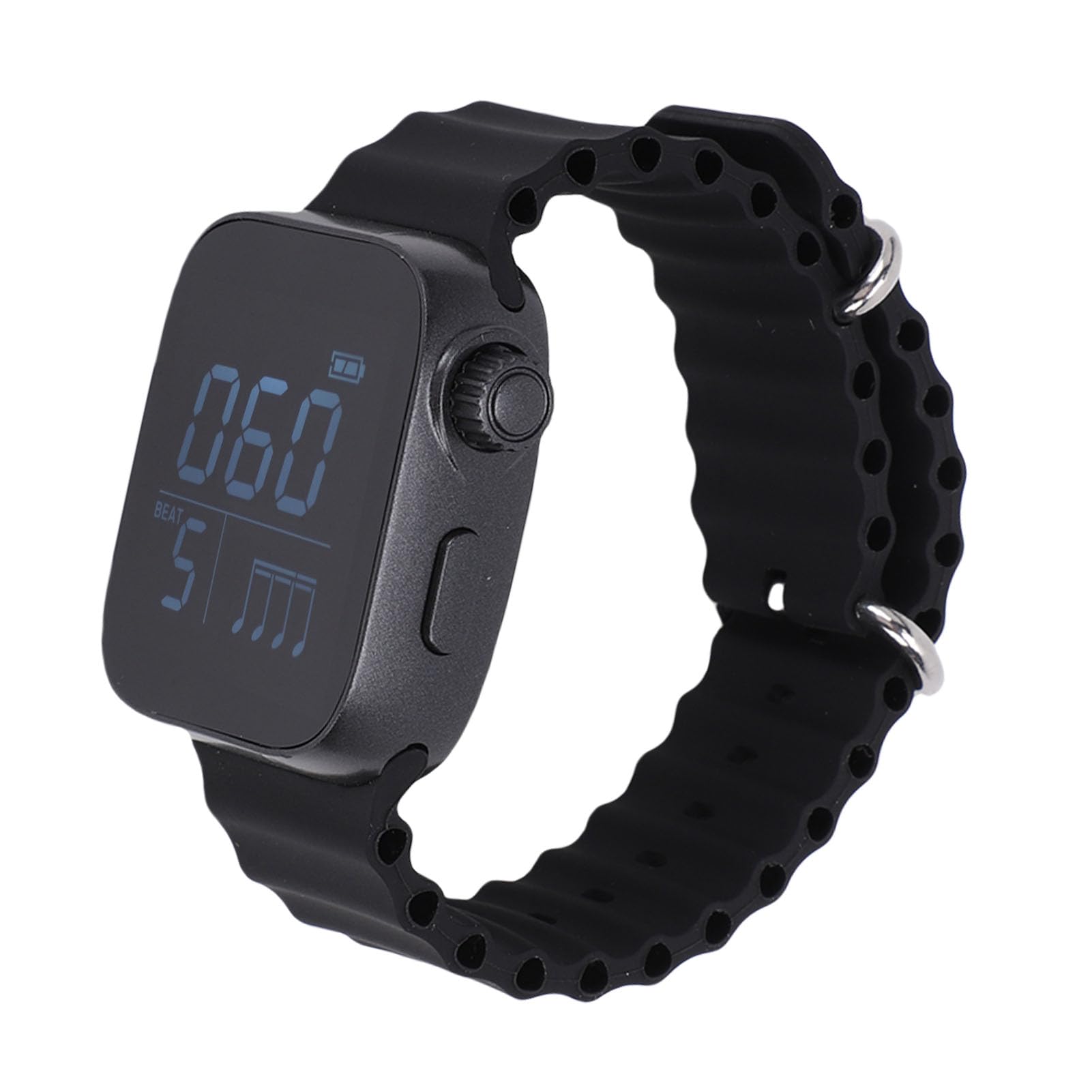 Denash Vibrating Metronome Watch, Adjustable 40-240bpm Switchable Sport Mode Electronic Wearable Metronome for Beginners Musicians Exerciser, for Guitar Piano Drums Running Jumping