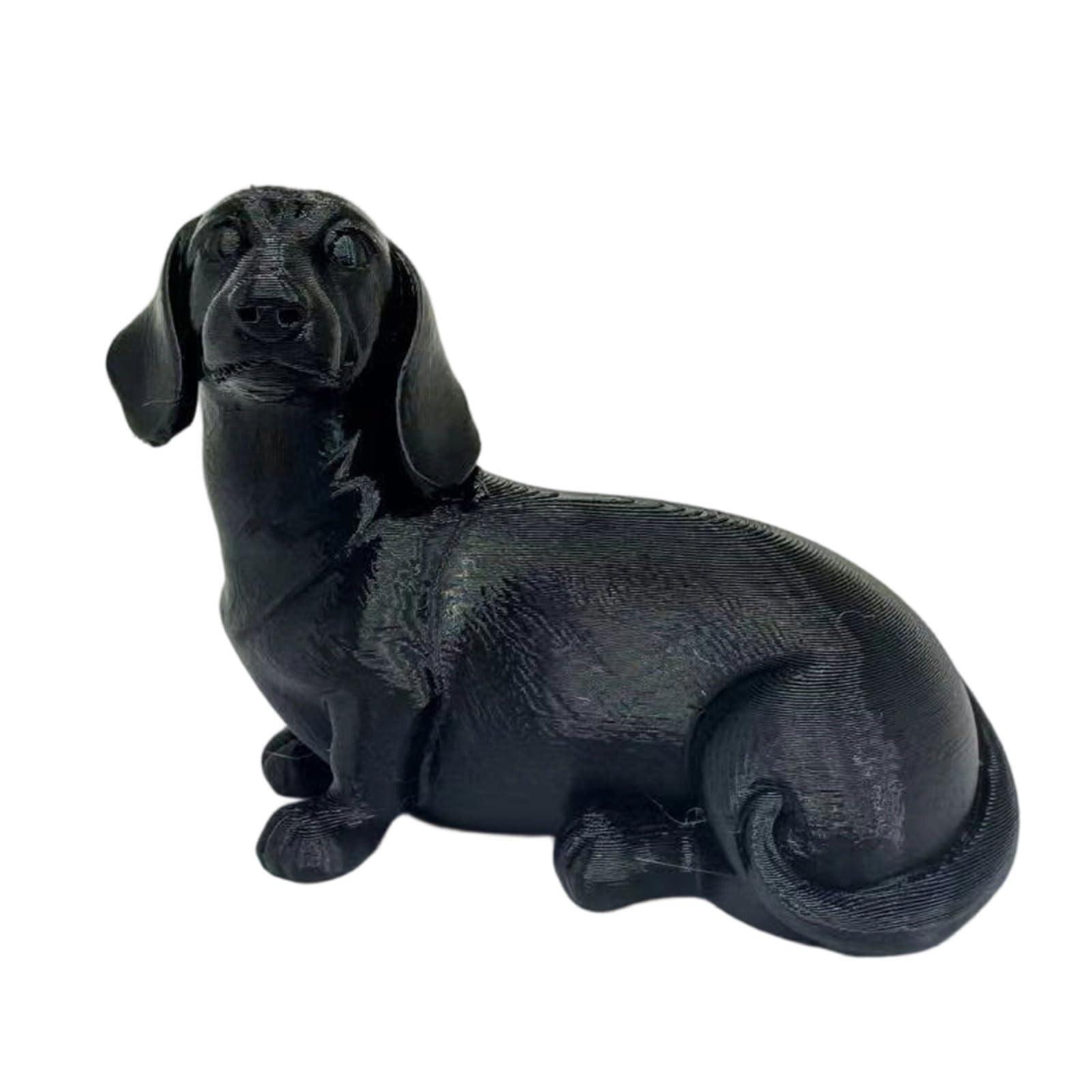 Hredyqw Dog Statue Animal Dachshunds Sculpture Table Ornament for Offices Home Decors 3D Printed Dachshunds Figurines Collections Tabletop Ornament