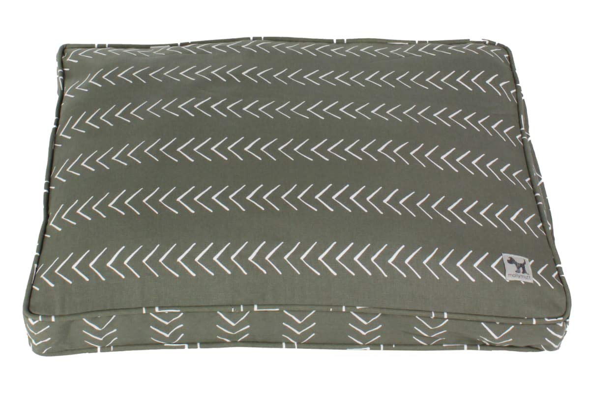 Molly Mutt Sheepy Wool Crate Mat - 100% Cotton Canvas Cover with Temperature-Regulating 100% Natural Wool-Filled Insert Dog Bed - Soft & Supportive