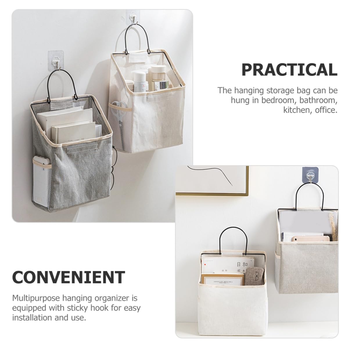 Borsa Portaoggetti Da Appendere Organizer Sopra La Porta Con Tasche Contenitori Dormitorio Bagno Soggiorno Cucina Traspirante Pieghevole