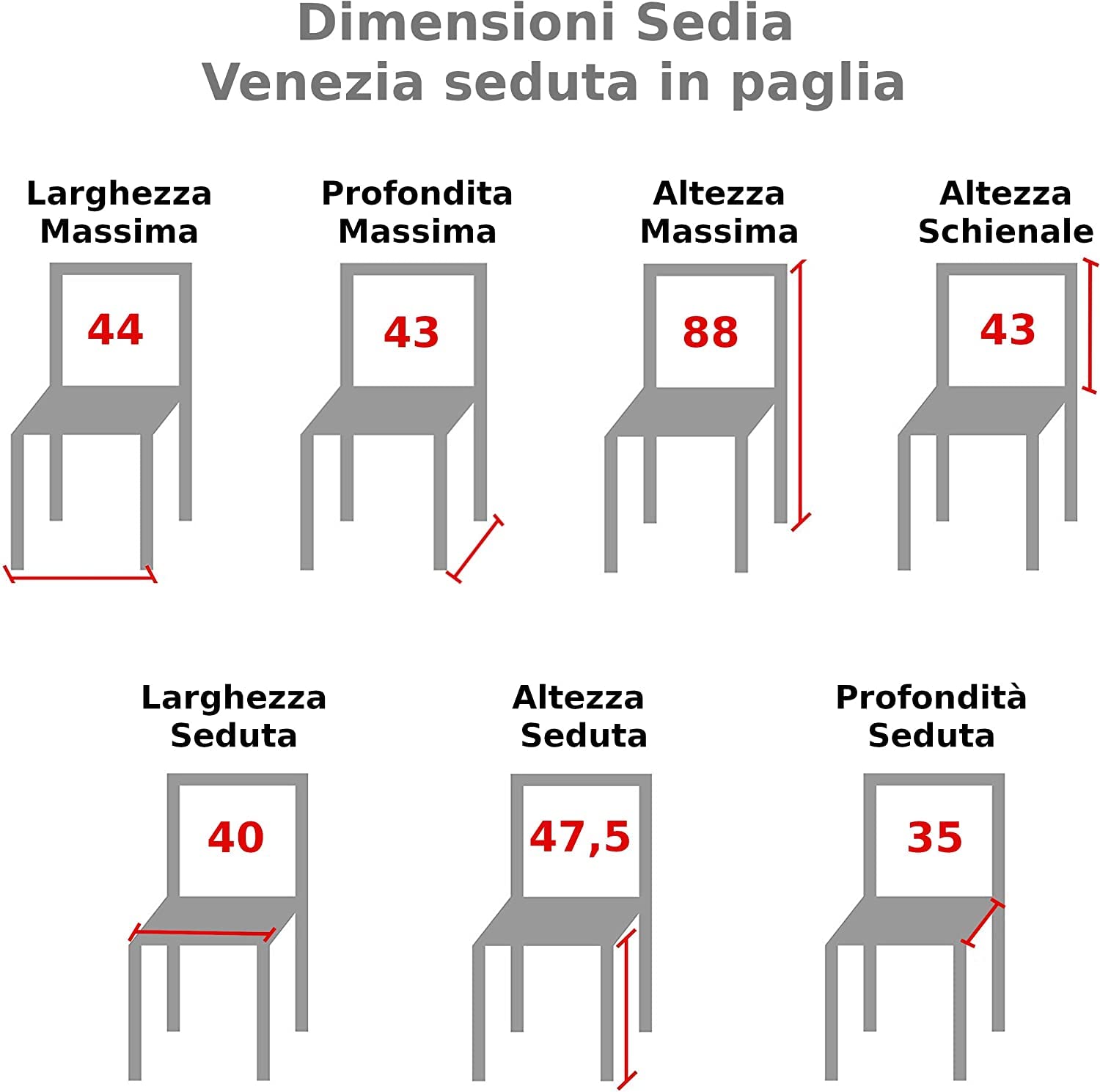 HGB COLLECTION SEDIA PAESANA IN LEGNO (NOCE)