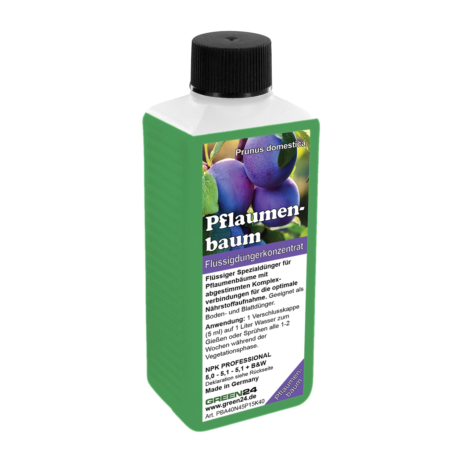 Pflaumenbaum-Dnger  Prunus domestica NPK Flssigdnger 250ml fr krftige  Bltter, Blten und Frchte 250 ml : Amazon.de: Garten