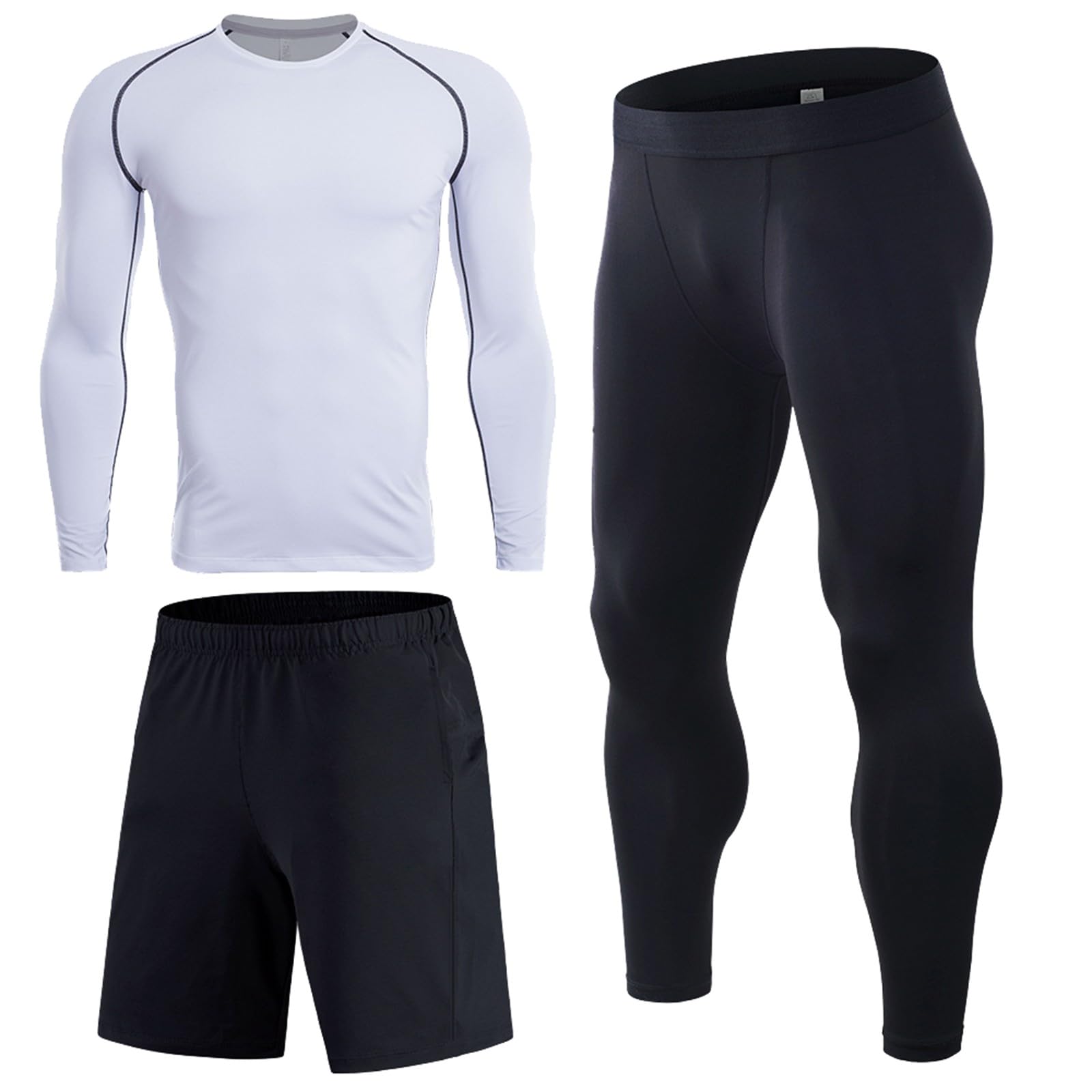 Herren Tight Fitness Running Stretch Basketball Base Training Kompressionshose Fitnesshose