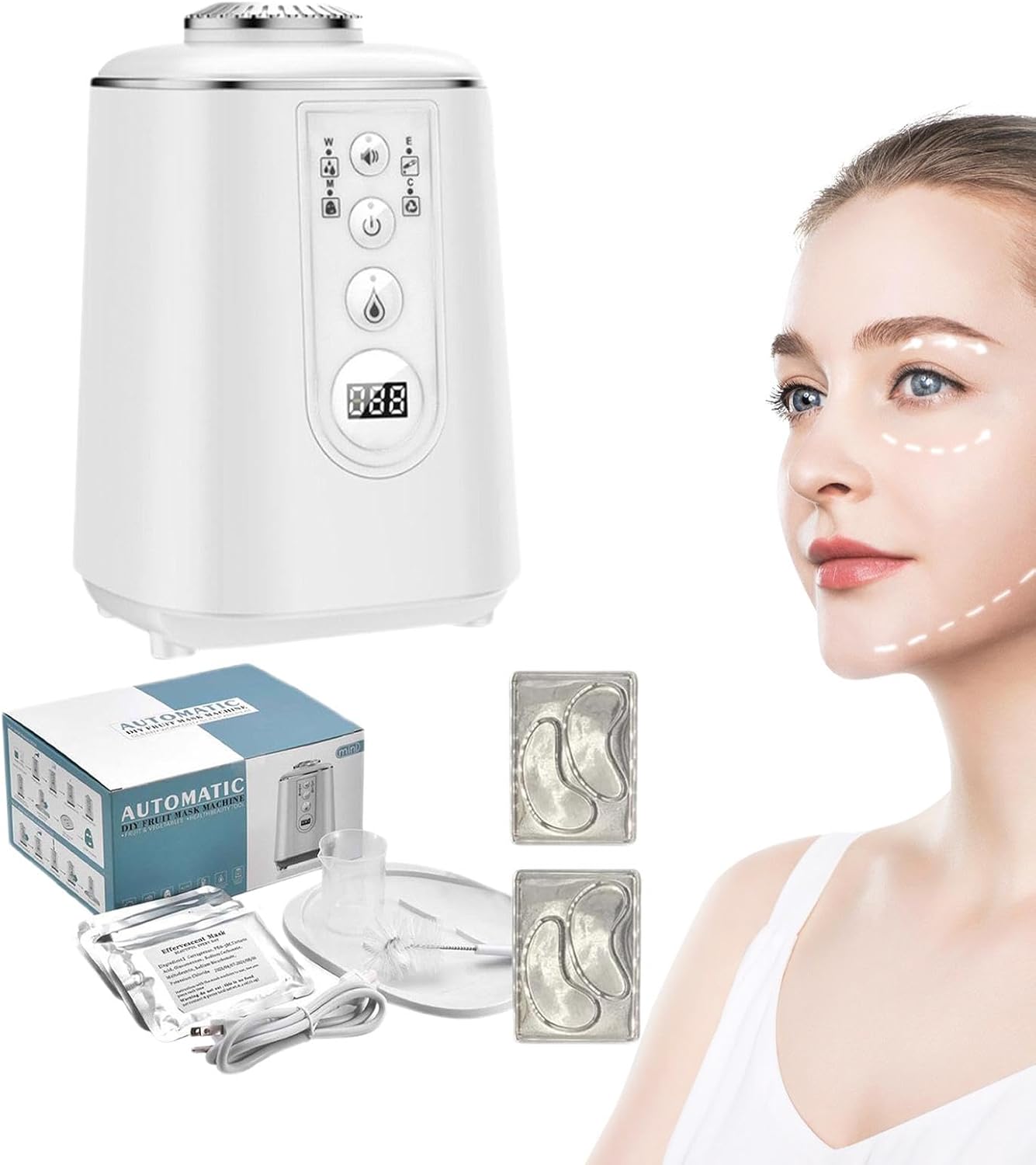 フェイスマスクメーカーキット、植物性フェイシャルマスクメーカー | 植物性フェイシャルマスクメーカー自動フェイスマスク製造機,スマー