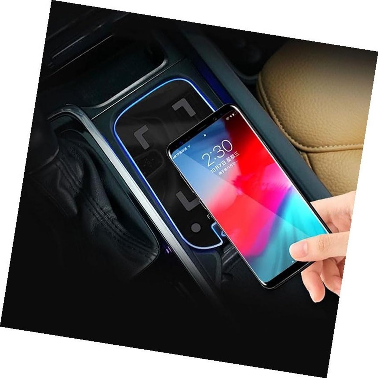 15 W Szybka bezprzewodowa ładowarka samochodowa Uchwyt QI Bezprzewodowy panel ładujący Telefon Podkładka ładująca, dla VOLVO, XC90, XC60, S90, S60, V90, V60 Dostarczany z bezprzewodowym panele