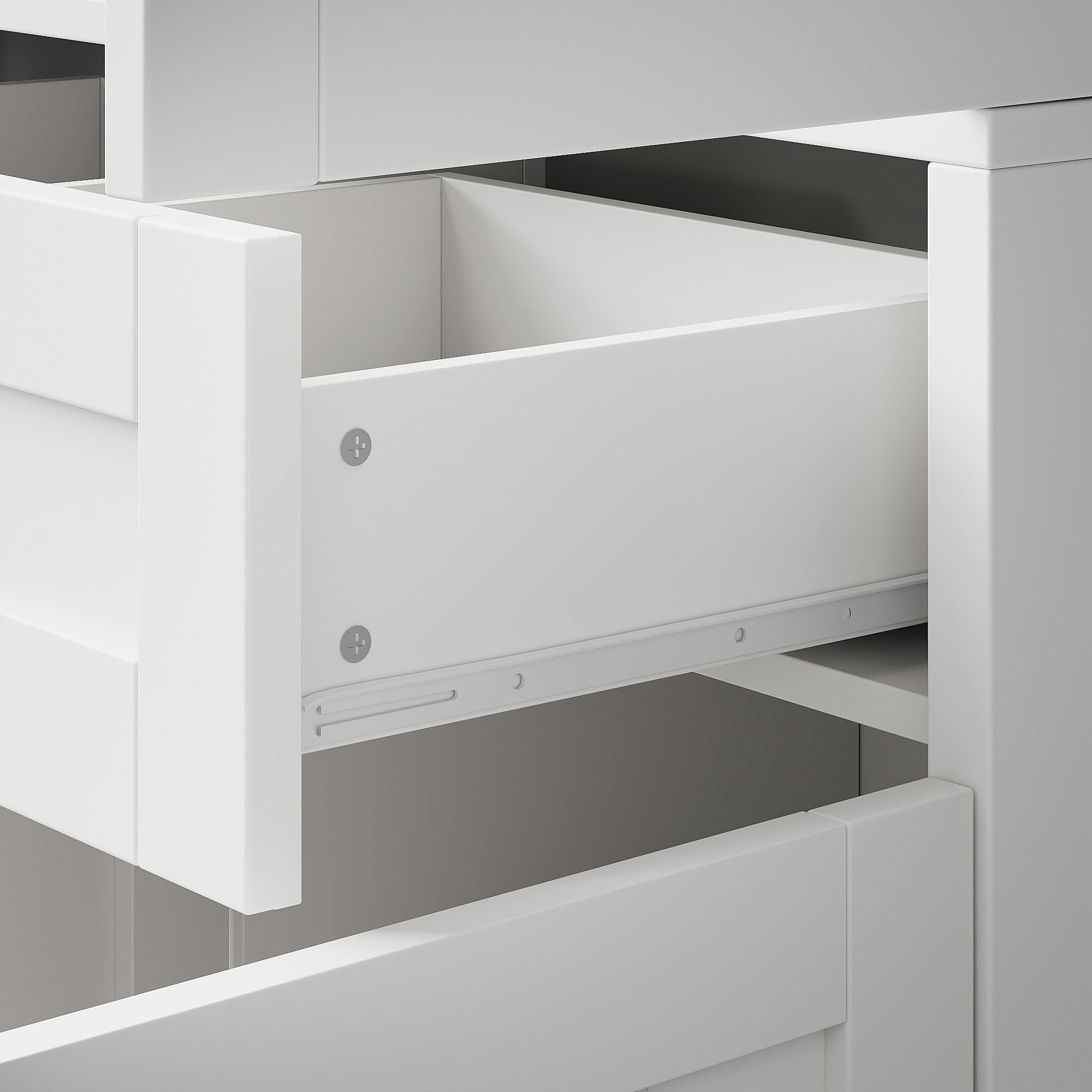 SACOOL Armadio alto 140 x 38,5 x 175 cm, per soggiorno, vetrina, cucina, sala da pranzo con cassetti, moderna e minimalista, per cucina, soggiorno, sala da pranzo, bianco