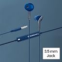 ZEBRONICS Bro 3.5Mm Wired in Ear Earphones, in-Line Mic, Deep Bass, 1.2M Strong and Long Lasting Cable, Light Weight, Compatible with Mobile | Tablet | Laptop (Blue) gallery image