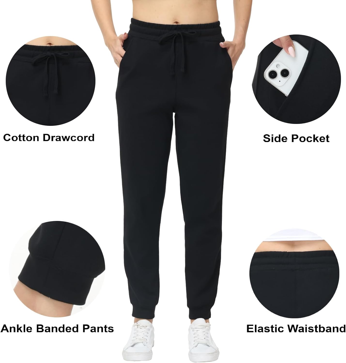 Women’s Tall Sweatpants 32” / 34” Inseam Extra Length Joggers Pants for Tall Women - Image 5