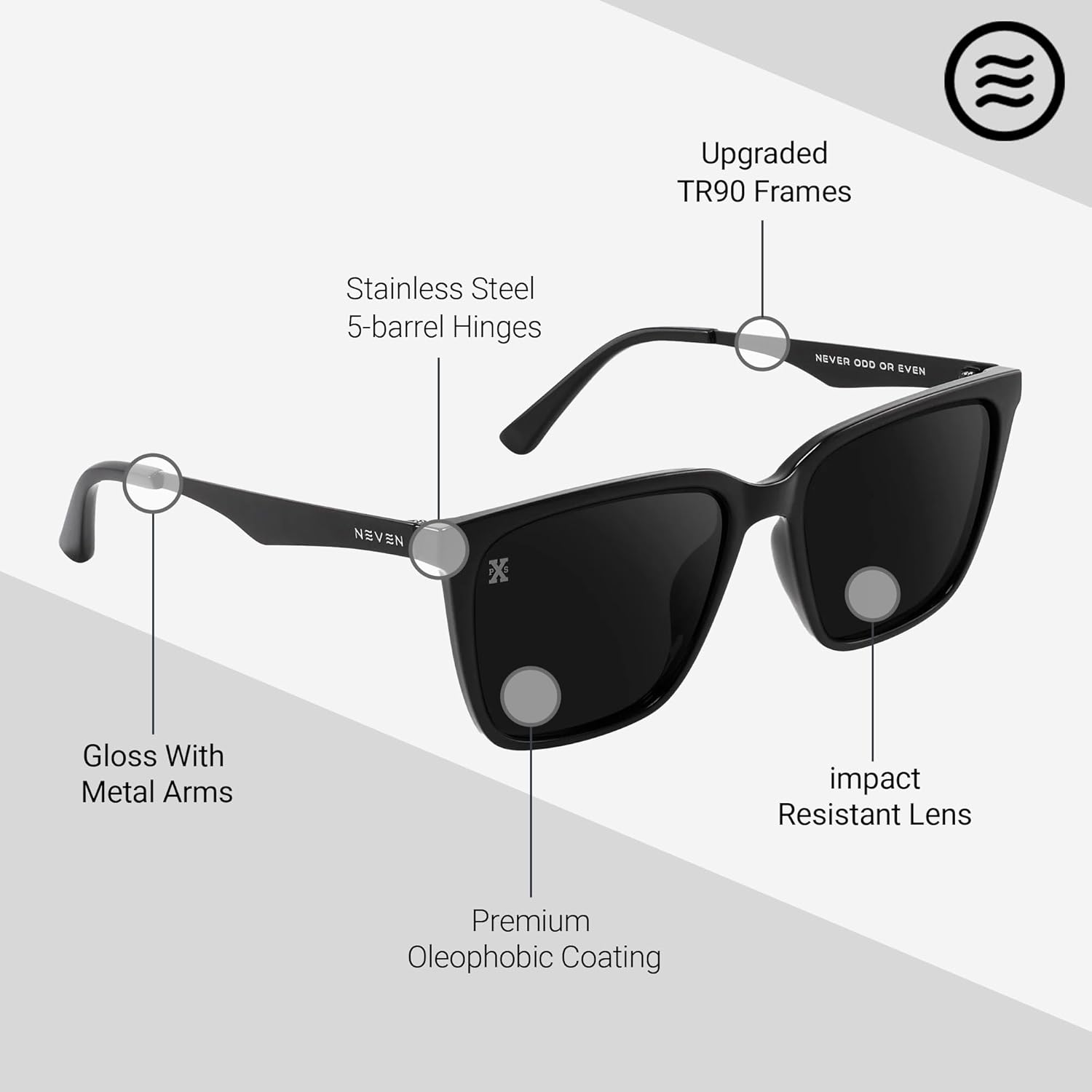DAILY DRIVER - UVprotected Sunglasses - rectangular Unisex Polarized Sunglasses
