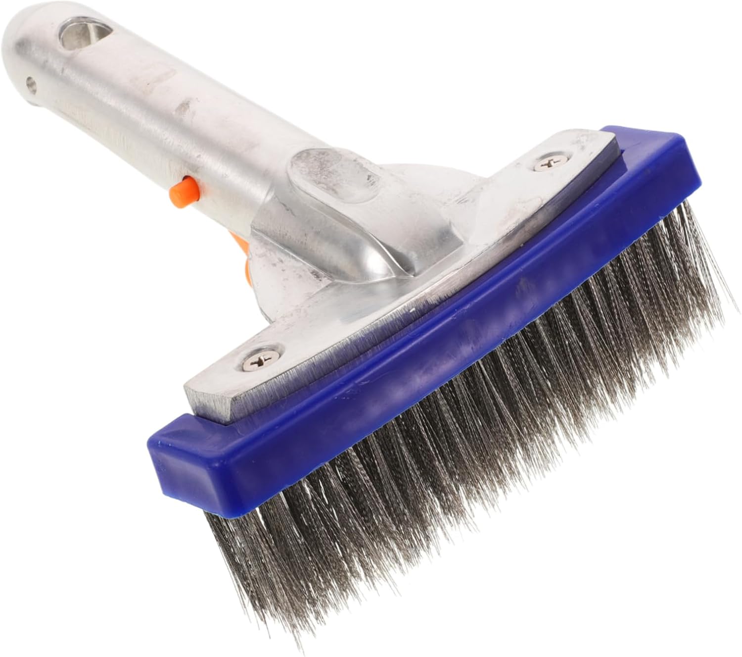 4pcs Heavy Duty Wire Pool Brush Steel Bristles for Cleaning of Swimming Pool Tiles and Walls Aluminum Handle and Robust Design for