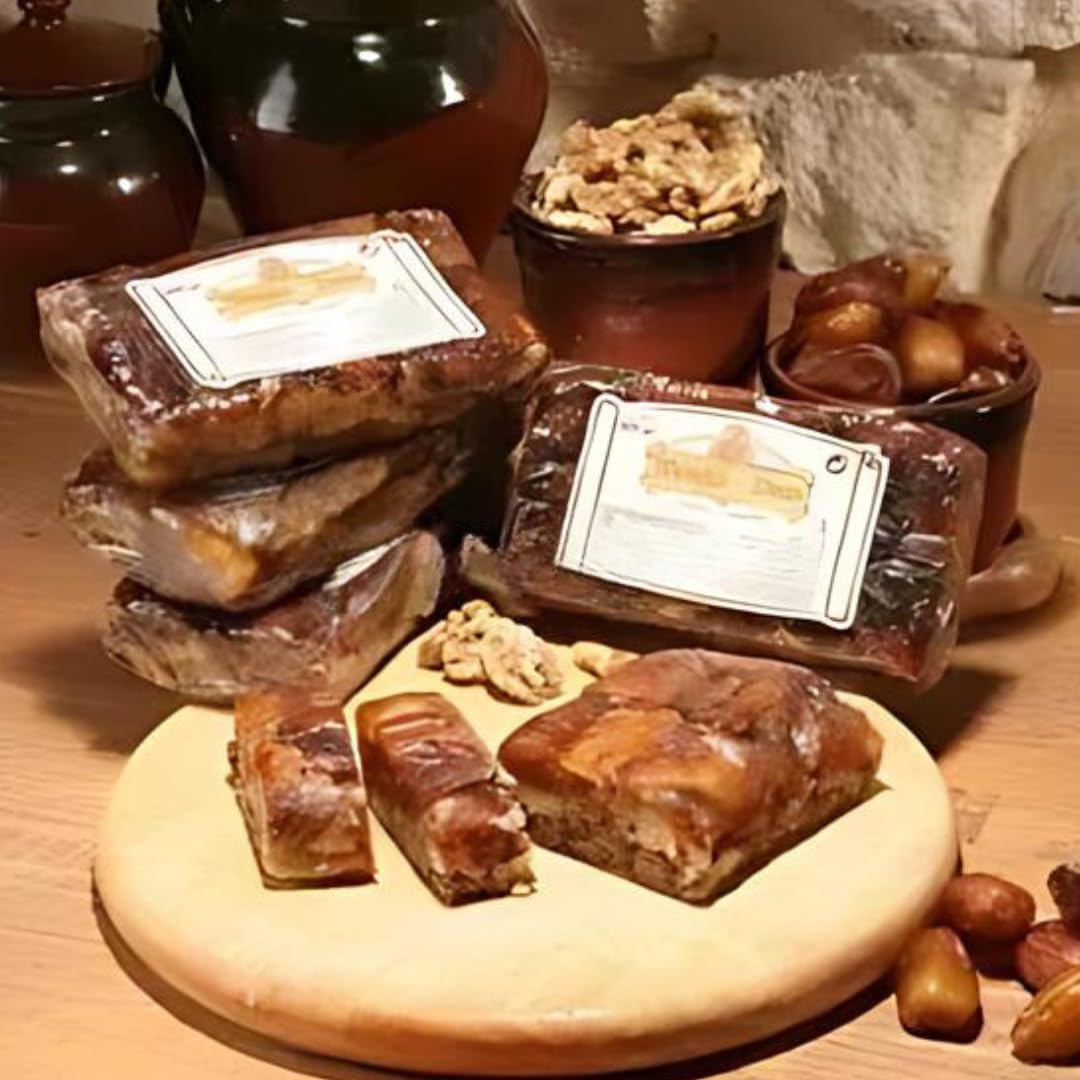 Pan de Higo con Nueces Artesanal | 1000 Gr | Sin Conservantes, Sin Gluten, Ideal para Deportistas y Aperitivos Saludables |Elaboración Artesanal Directamente Jijona Alicante
