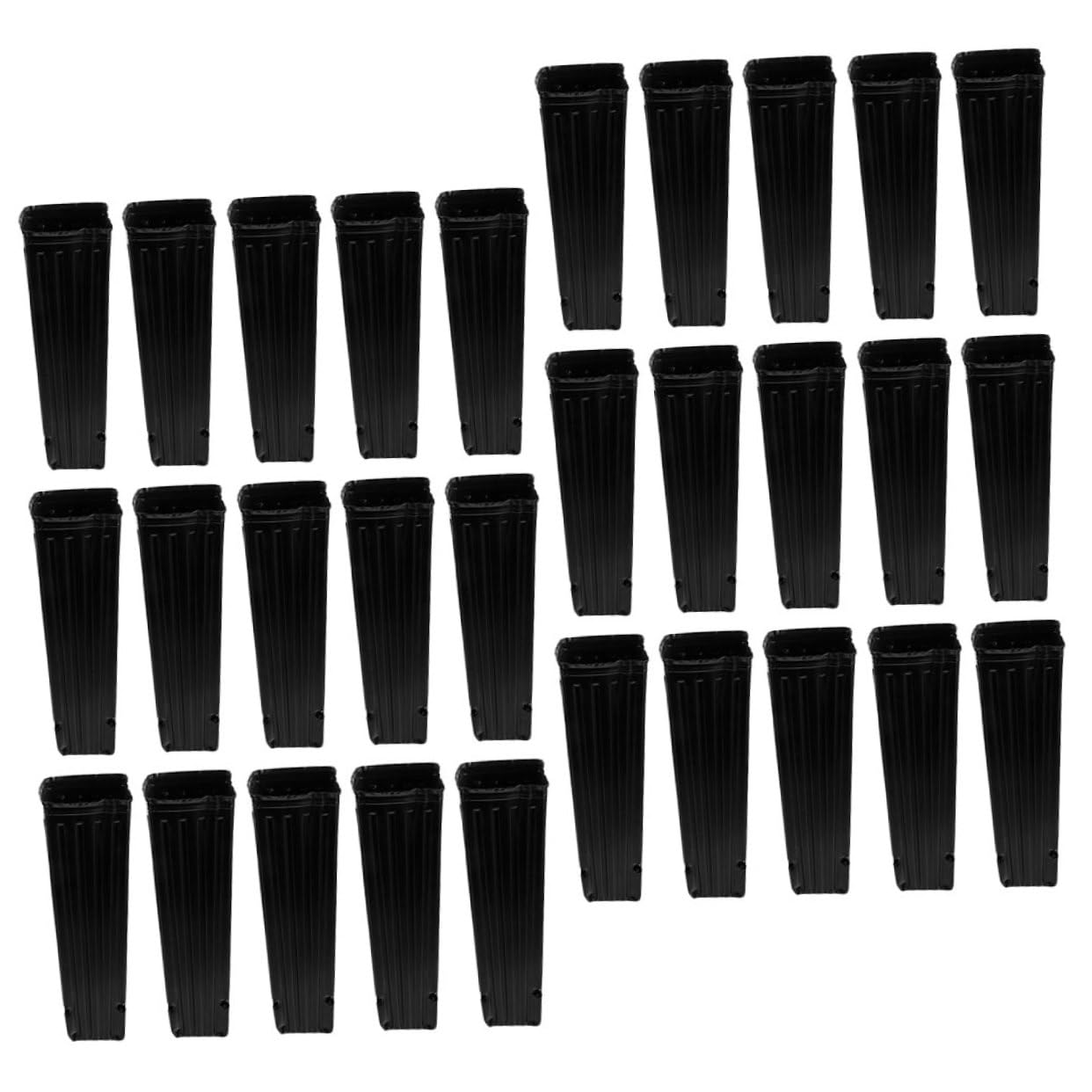 BESPORTBLE 60 Pots de Culture Noirs en Plastique PP pour Semis, Protection des Racines, Perméabilité à l'eau, pour Fruits et Jeunes Plants en Jardinage