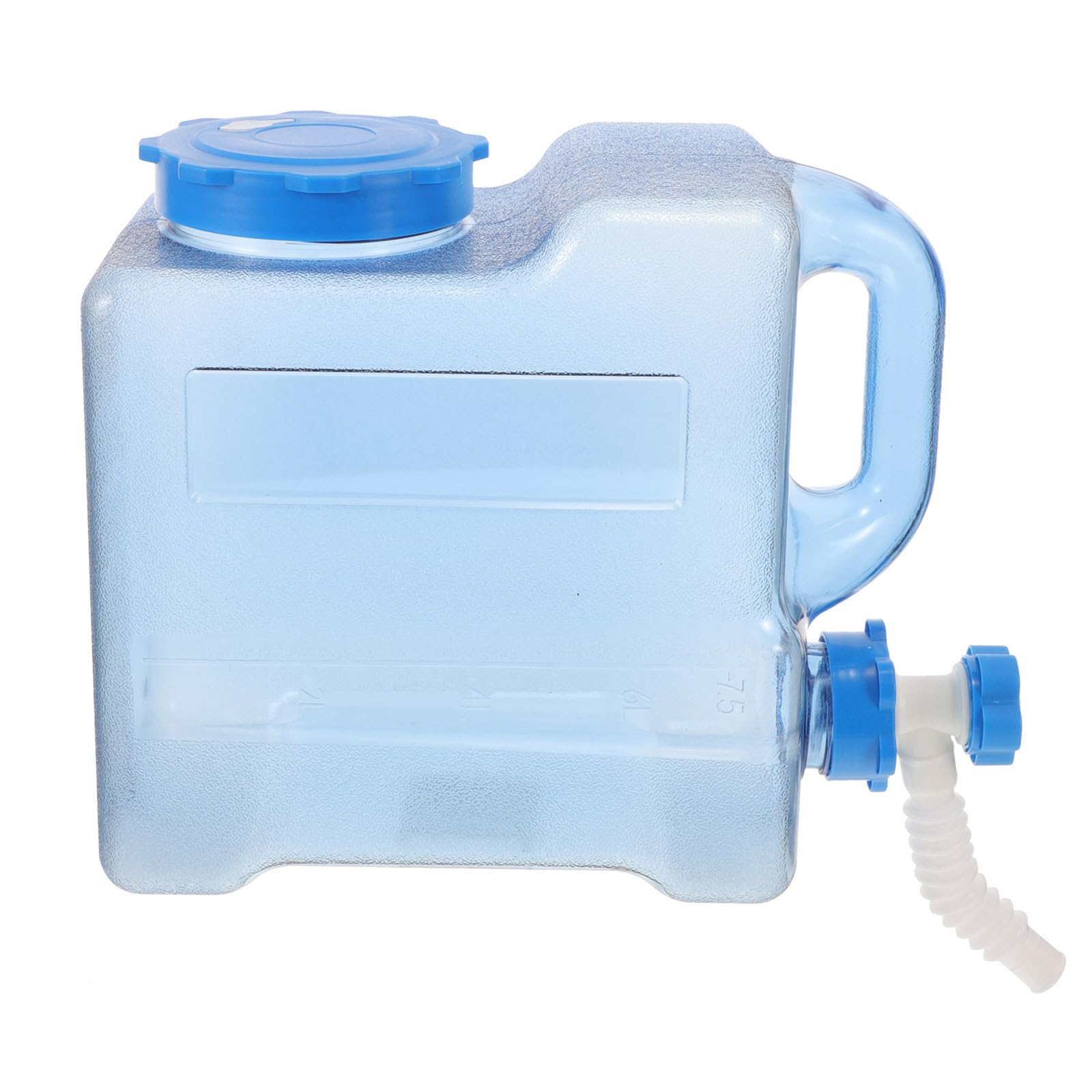 GARVALON Outdoor Wasserkanister 7,5 L mit Zapfhahn Tragbarer Wasserspeicher aus Verschleißfestem Material Camping Wasserbehälter mit Griff für Wandern und Notfallversorgung
