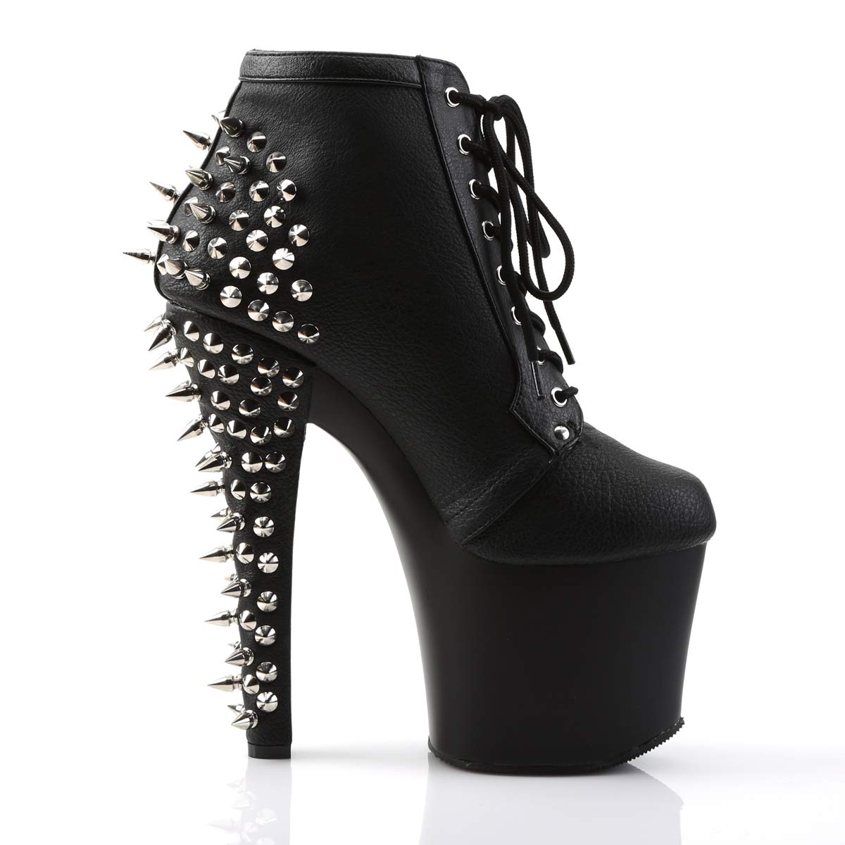 Pleaser FEARLESS-700-28 Blk Faux Leather/Blk Matte UK 4 (EU