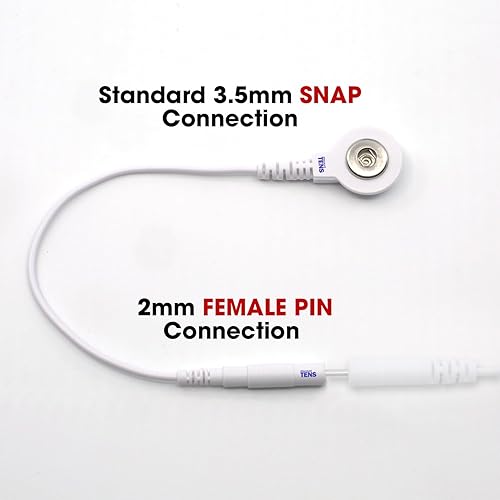Miniatura 2 de Adaptadores de cable conductor Tens. Convierte un pin de 2 mm a un broche de 3,5 mm. 4 unidades. Discount Tens