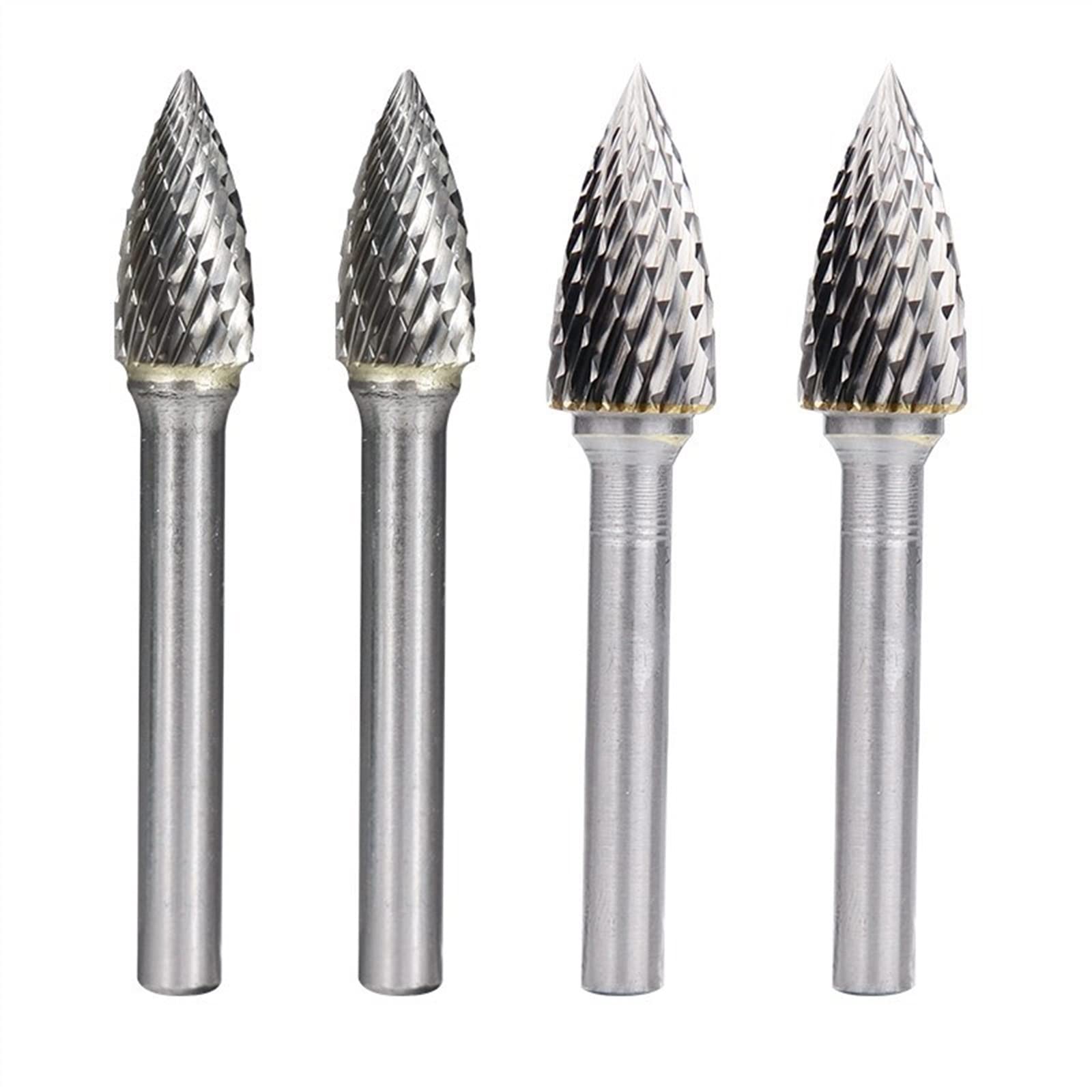 Lime rotative 6mm double coupe en tungstène pour ébavurage précis - 6