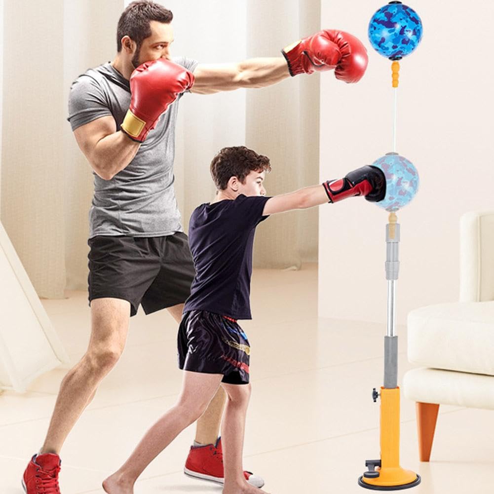 Bolsa de velocidad independiente, soporte para bolsa de boxeo, saco de boxeo avanzado 2024 para entrenamiento de reacción de velocidad, bolsa de reflejo con base de ventosa, saco de boxeo de altura