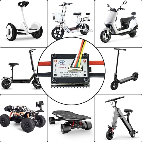 Miniatura 3 de Flipsky Antispark Switch Pro con PCB de aluminio V3.0 200A para monopatín eléctricoEBikeScooterRobots (con disipador de calor)
