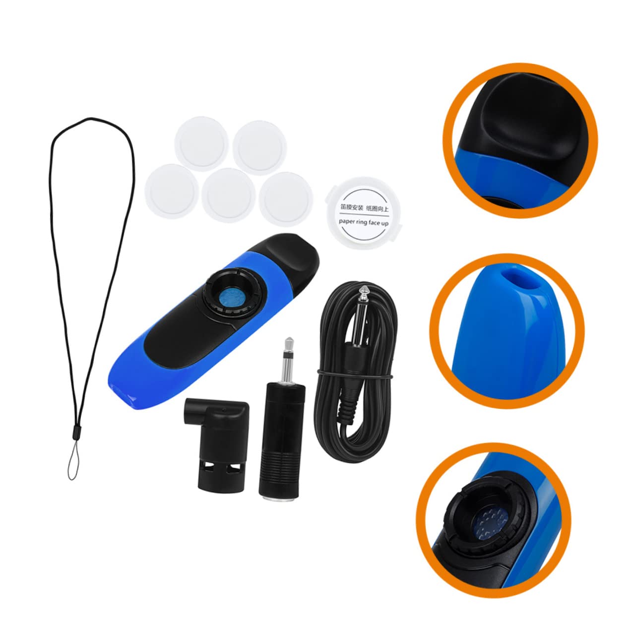 Toyvian 2sätze Elektrisches Kazoo Für Erwachsene Professionelles Kazoos Kit Mit Flötenmembranen Anschlusskabel Und Adapter Für Kreative Klangerzeugung Für Ensemble-spiel