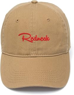 Men's Baseball Caps Redneck Embroidered Dad Hat Washed Cotton Embroidery Hat