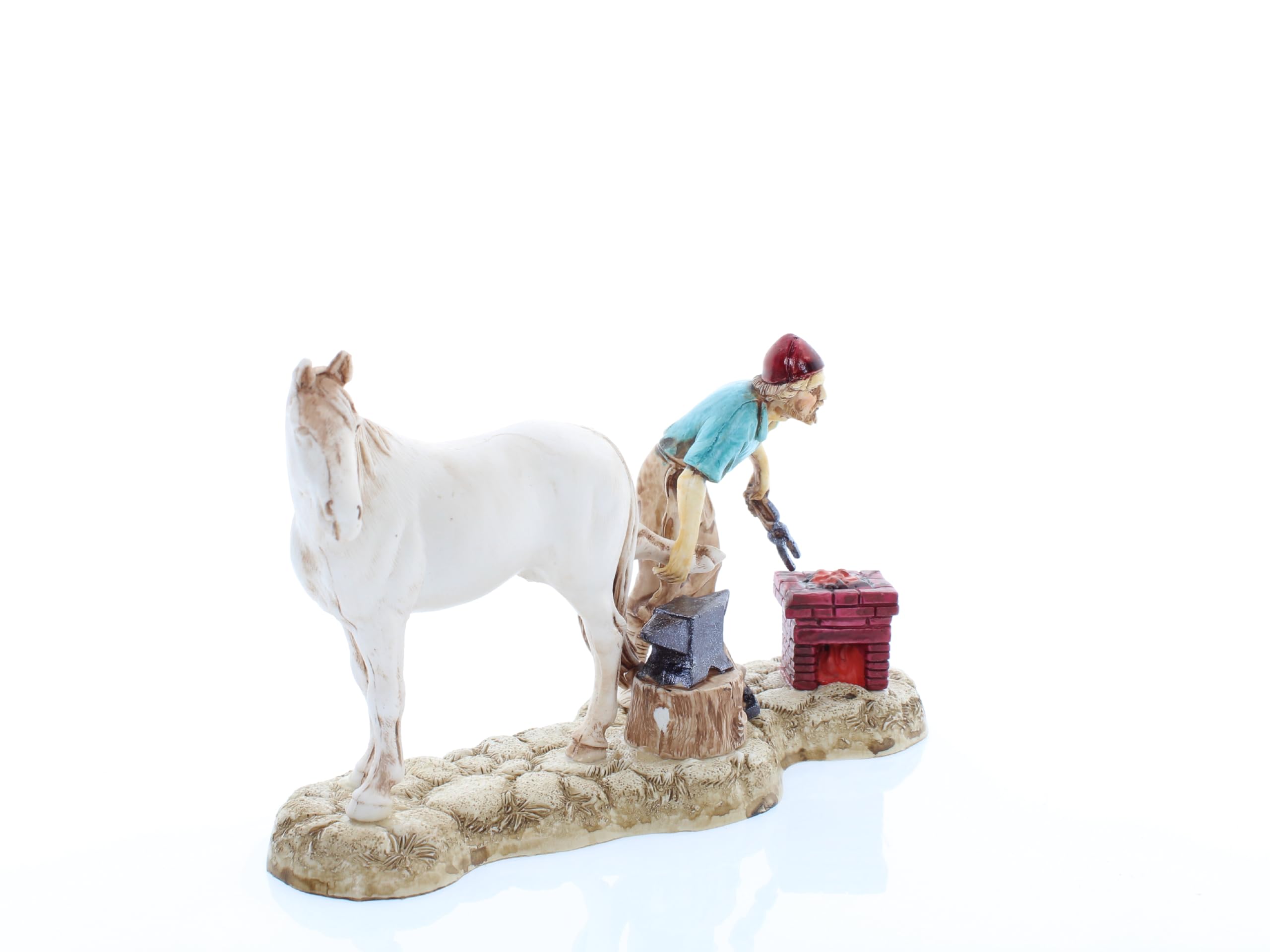 Moranduzzo Herrero para Belén de 10 Cm Escala 1:20 - Figuras de Belén Indestructibles - Estilo 700', Pintura Acabada a Mano, Producto Oficial, Escultor M. Landi