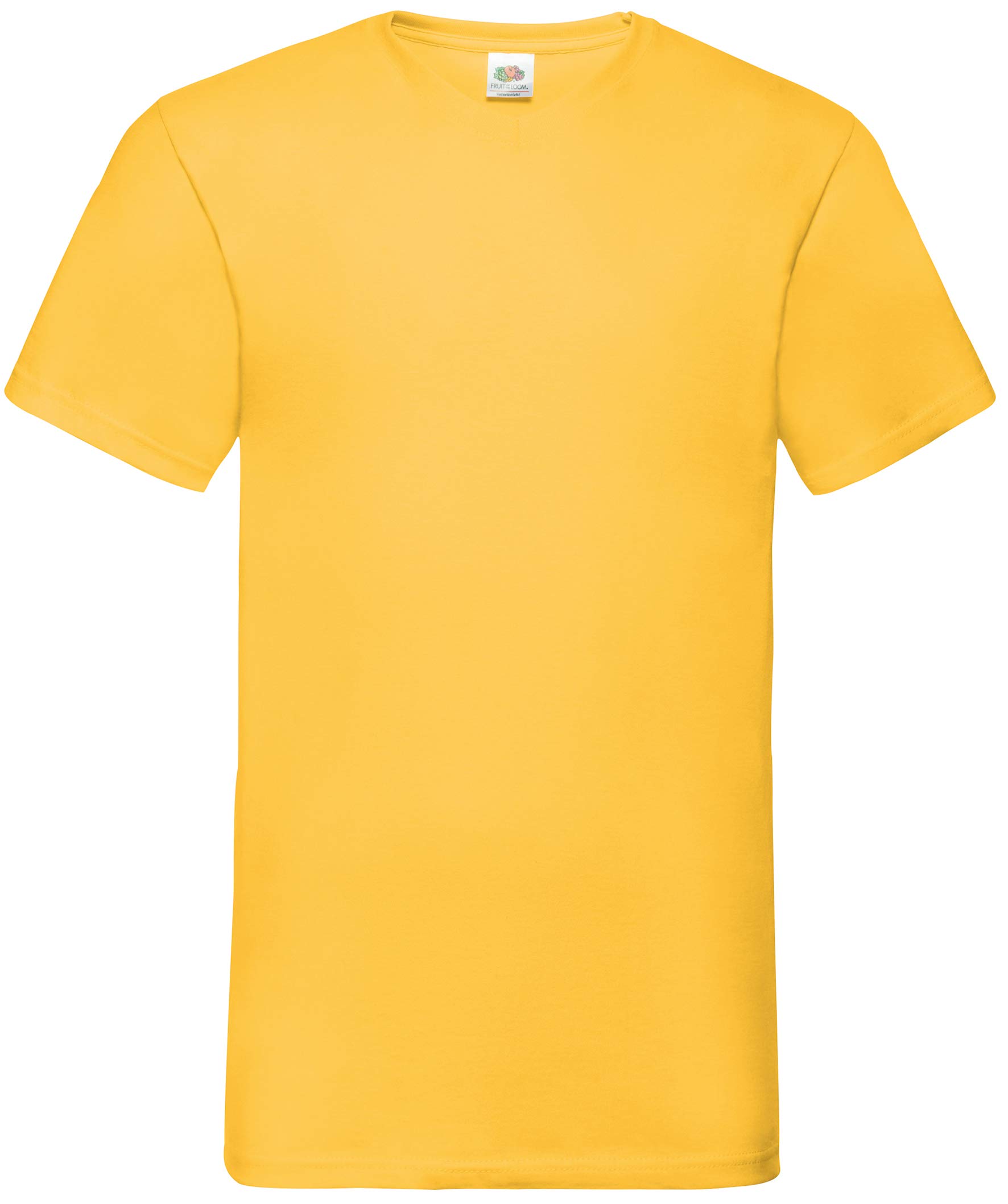 Fruit of the Loom Mens Valueweight V-Neck, Short Sleeve T-Shirt (M) (Sunflower)