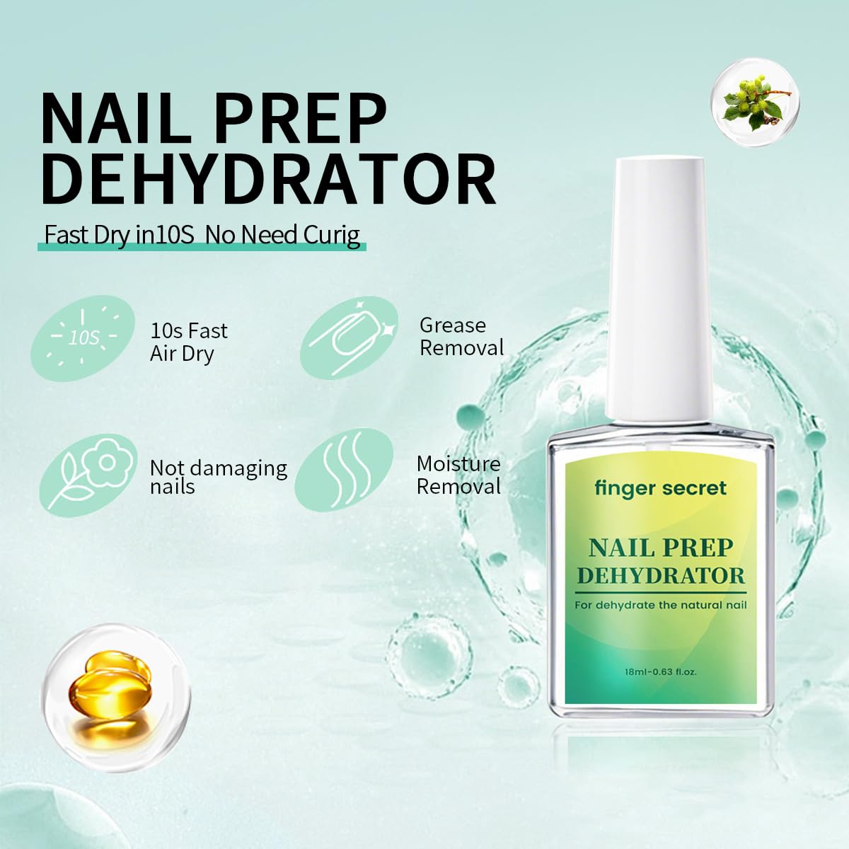 FSNatural Nail Prep Dehydration and Acid Free Primer (Natural Nail Prep Dehydration and Acid Free Primer) - Image 3