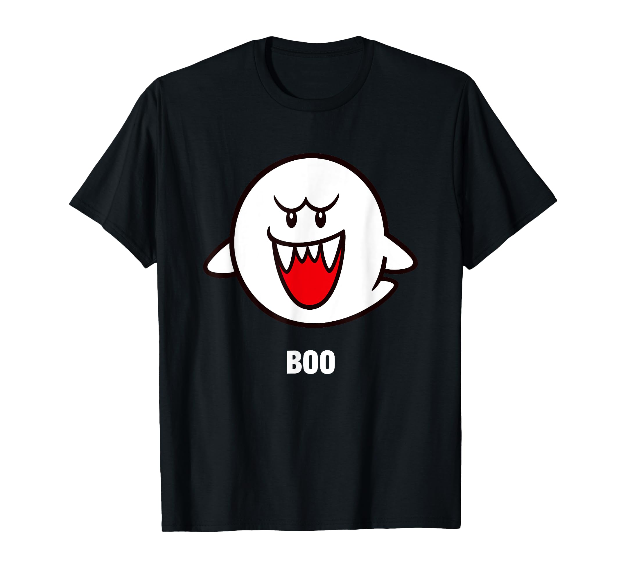 Super MarioBros Boo Spooky Ghost Center Icon T-Shirt