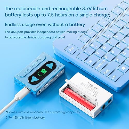 Miniatura 8 de FiiO Snowsky Retro Nano Bluetooth USB DAC AMP con LDAC, aptX adaptativo, aptX LL (0.138 in desequilibrado y 0.173 in salida equilibrada) (blanco)