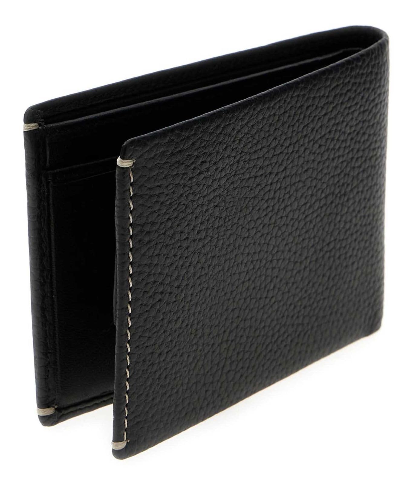 GUESS Pelle portafoglio Boston Bifold Wallet Black nero