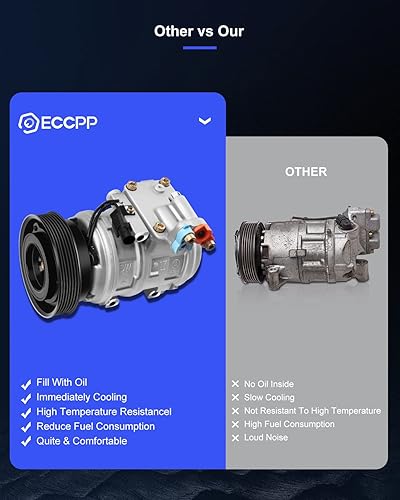 Miniatura 180 de ECCPP Compresor de CA 1999-2003 apto para Chevrolet Tracker para Suzuki Vitara 2.0L compresor de aire acondicionado
