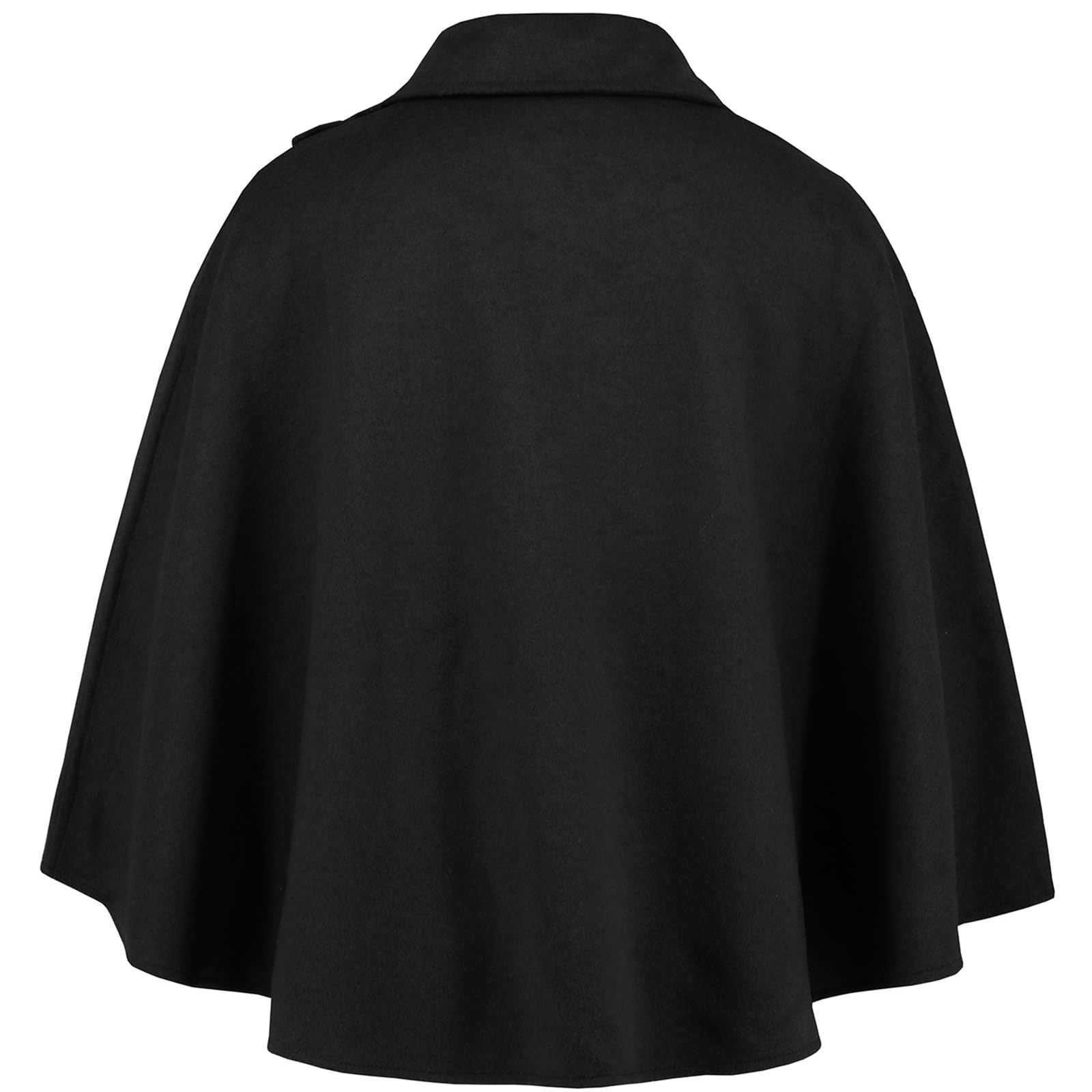 Poncho Mantella,Mantella Scialle con Collo a Risvolto in Finta Lana Corta Mantello Coprispalle Incrociato Maglione Anteriore Avvolgente Poncho Elegante Tinta Unita per Donna