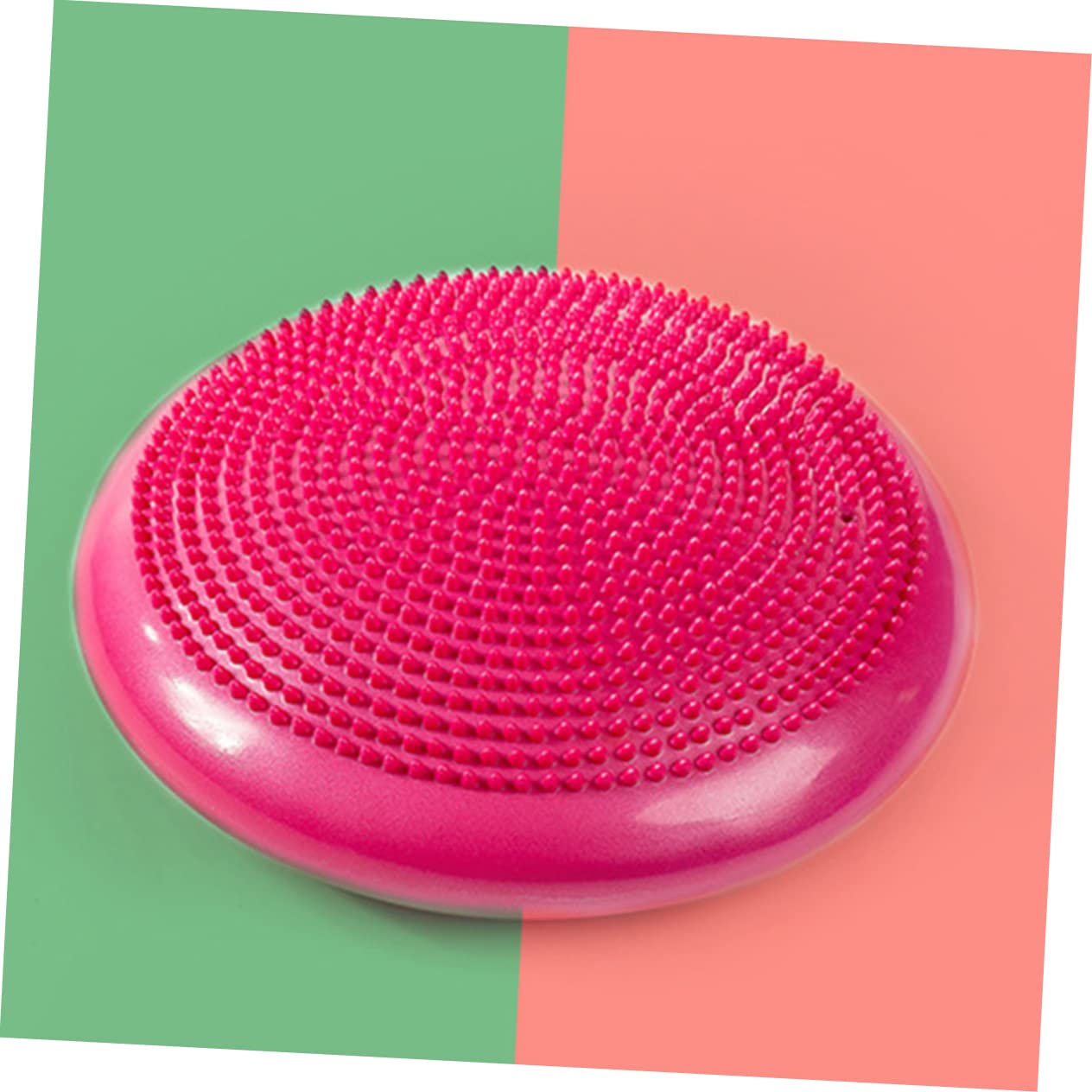 PartyKindom Cuscino Gonfiabile per Equilibrio Rosa in Pvc Pompa Manuale per Ragazzo Ragazza, Migliora la Postura e L’equilibrio per Fitness e Yoga Colore Casuale