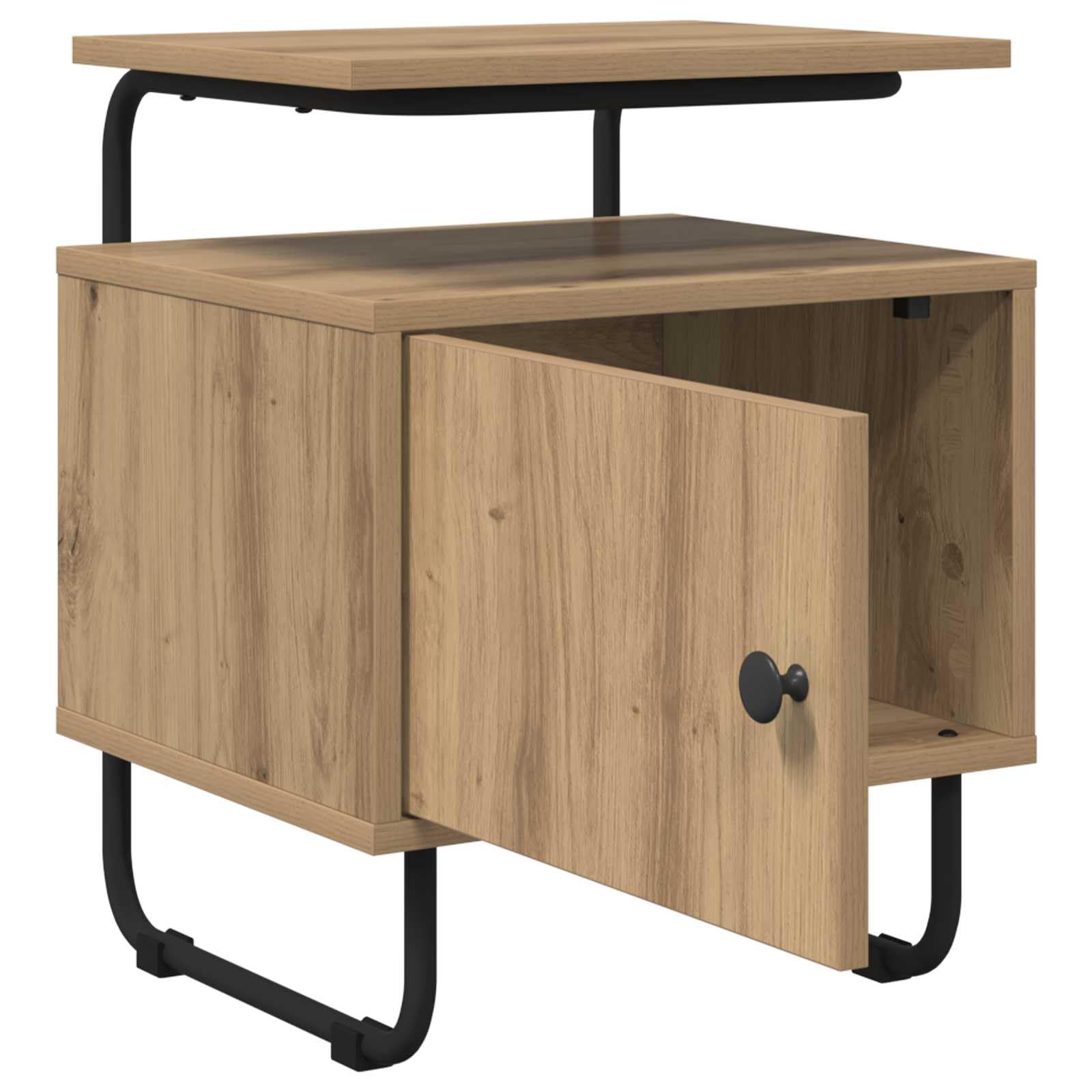 Nachttisch 2er Set 40x36,5x50 cm Artisan-Eiche Holzwerkstoff