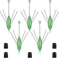 Vista 9 de Libima Sputnik Sinker - Pesas de araña de cola larga Sputnik para pesca de pez gato, pesca de mar, arena, océano, playa, verde