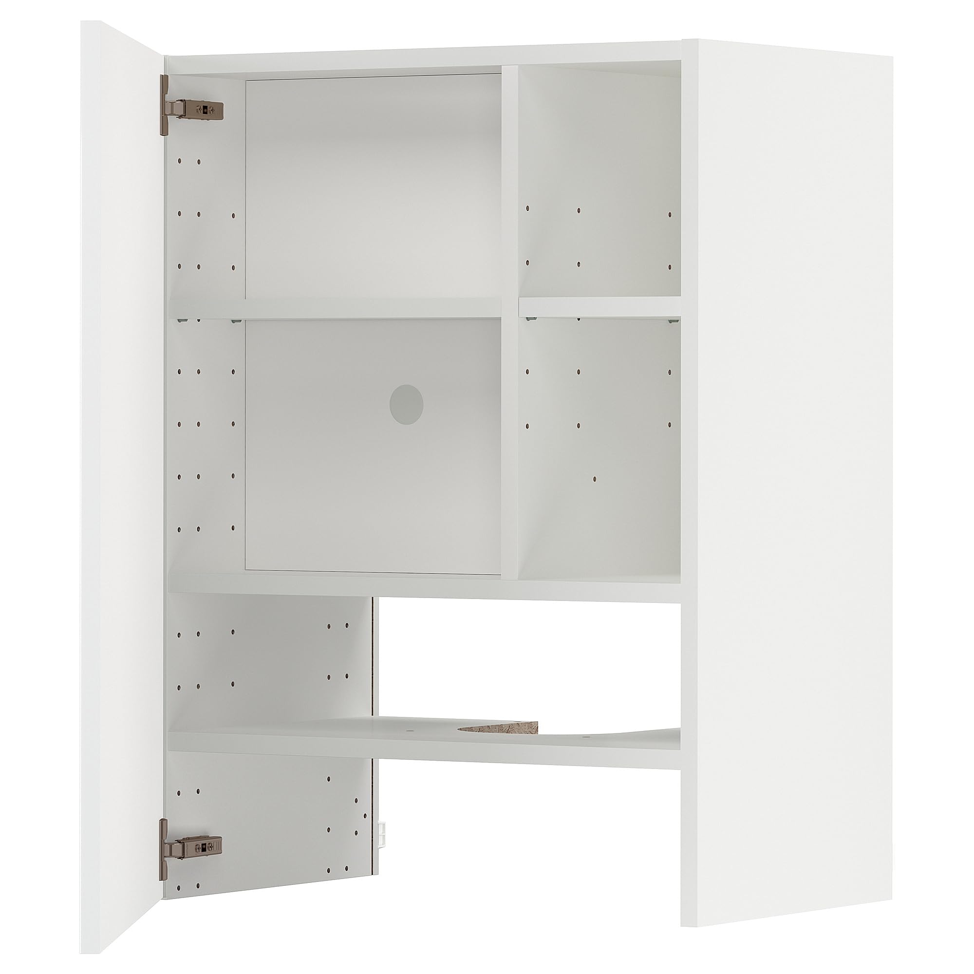 Armoire METOD CB F pour cacher la hotte avec rangement Ringhult gris
