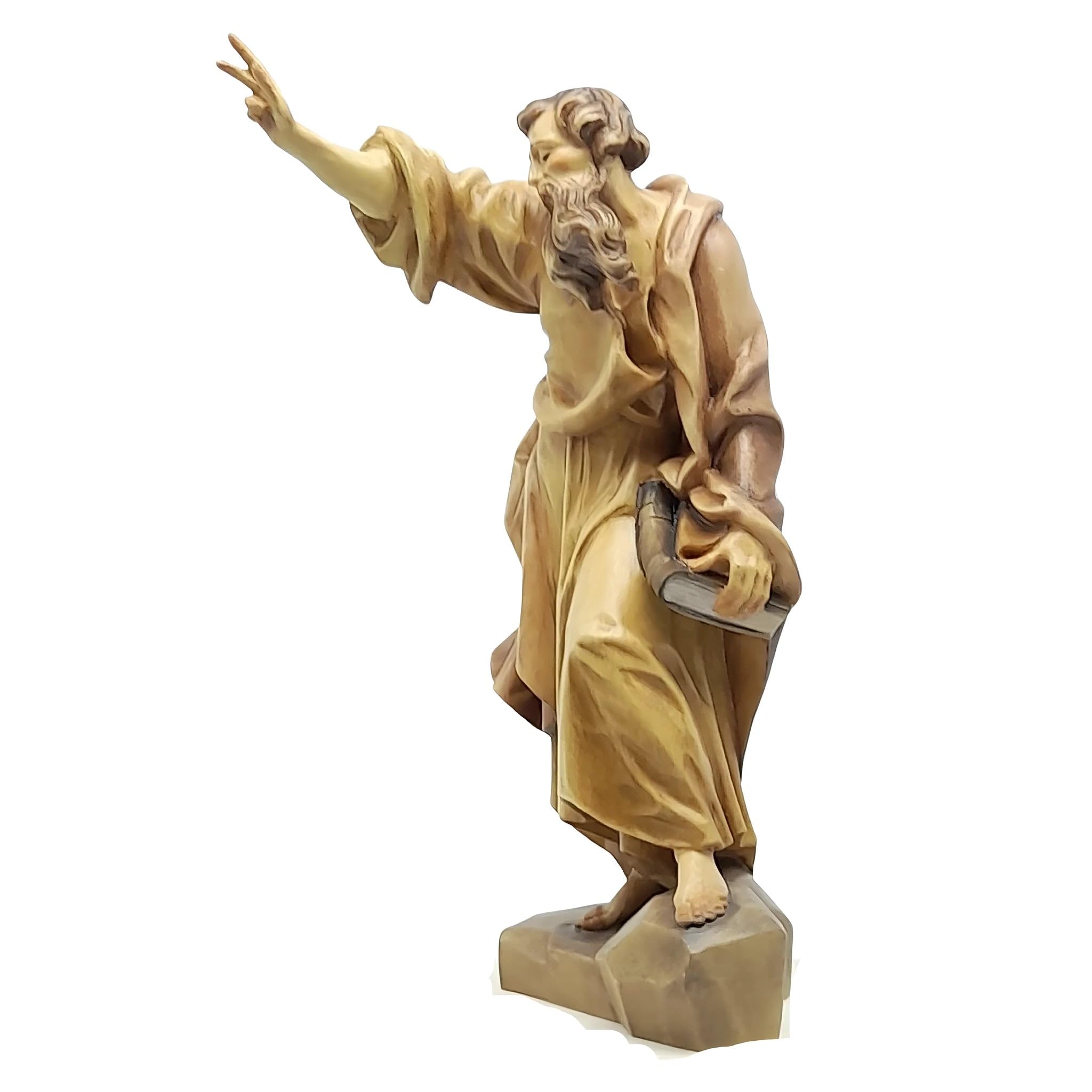 Dolfi | Rzeźba z drewna São Paulo 15 cm | Ręcznie barwione drewno w Val Gardena | Figurka szopka