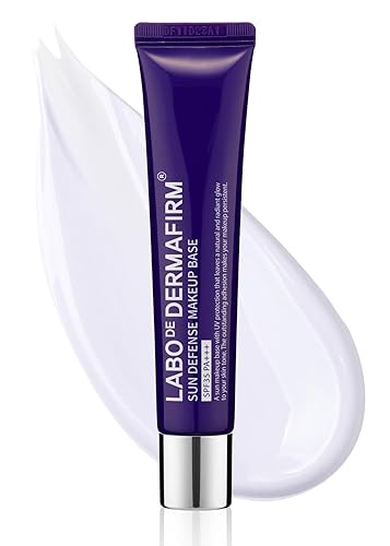 DERMAFIRM Sun Defence Base de maquillaje SPF35 PA+++ 1.41 oz Protector solar facial premium con tono natural y efecto hidratante