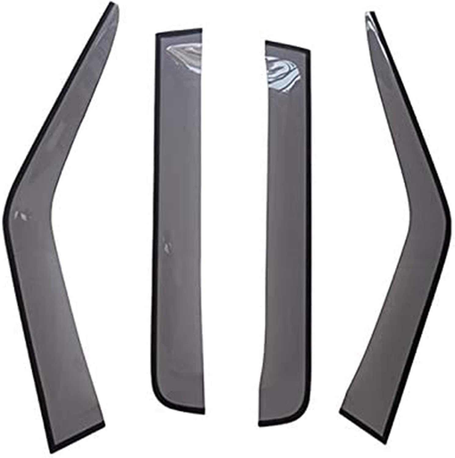 ITrims for Land Rover LR4 Discovery 4 2010-2015 Side Window Sunshades 4PCS Exterior Window Visor Vent Sun Rain Guard Deflectors Shade Plastic