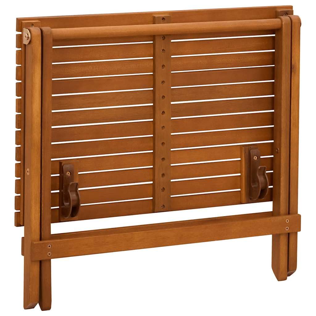 Muebles infantiles plegables de madera maciza de eucalipto, mesa infantil con banco y 2 sillas, tratamiento al aceite, resistente a la intemperie, hasta 110 kg por asiento