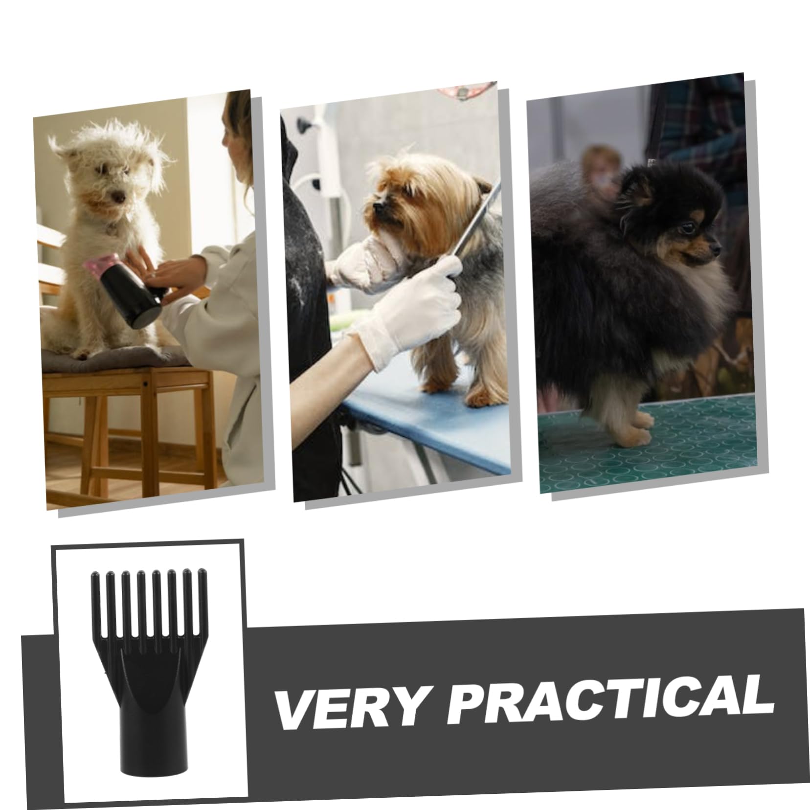 Gogogmee Hair Dryer Comb Creative Dryer Nozzle Replacement for Hair Pet Grooming