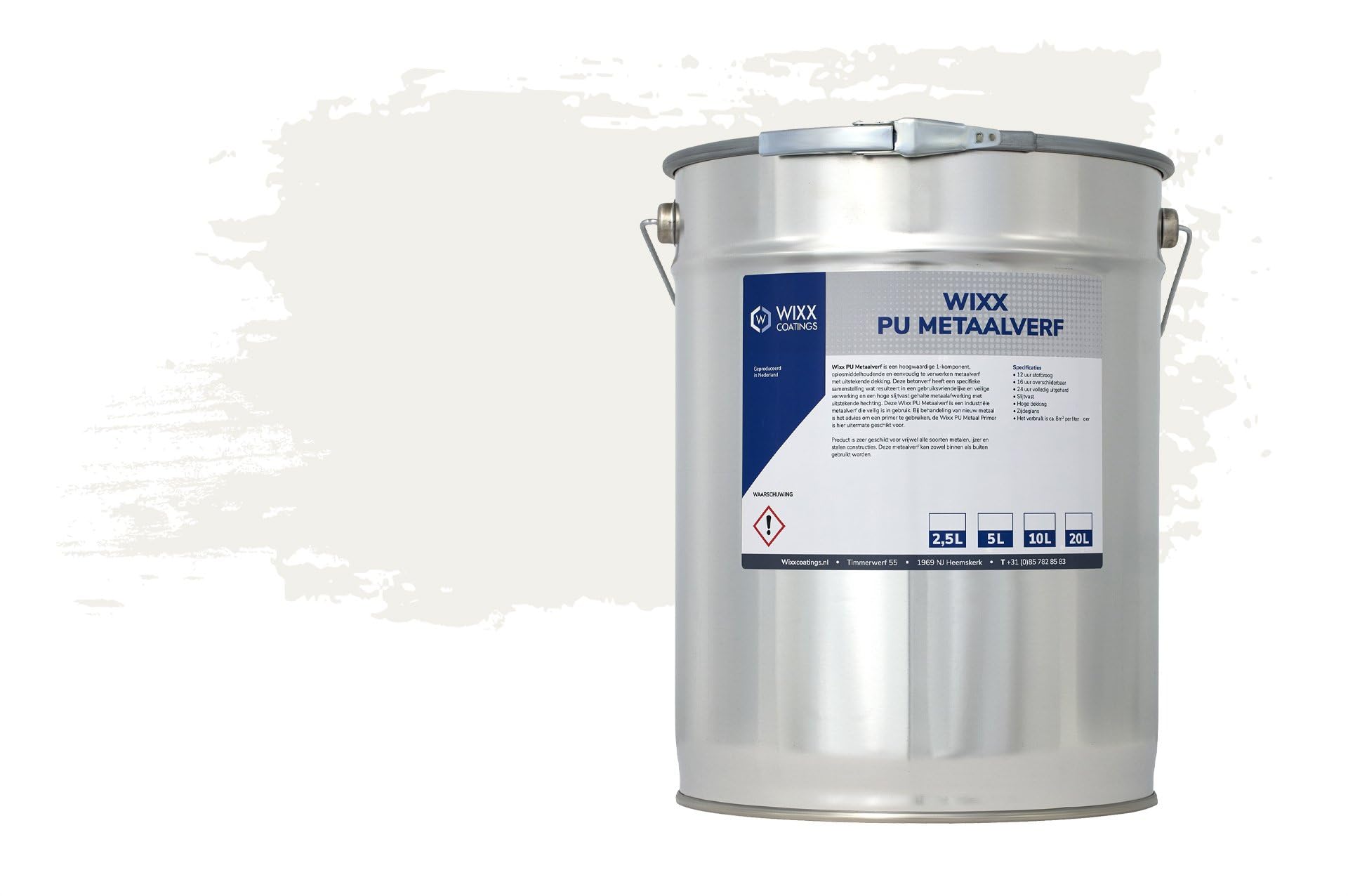 Wixx PU Metallfarbe - RAL 9010 | Reinweiß - 5L