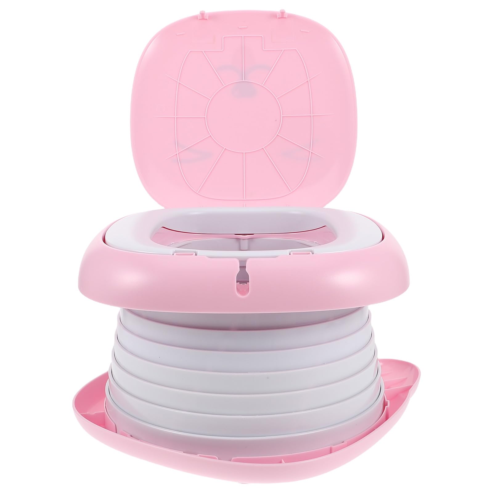 Didiseaon Vasino Leggero per Pieghevole Plastica e Bambini in Portatile Pp Manico, Design Compatto ed Campeggio Uso Indoor Outdoor