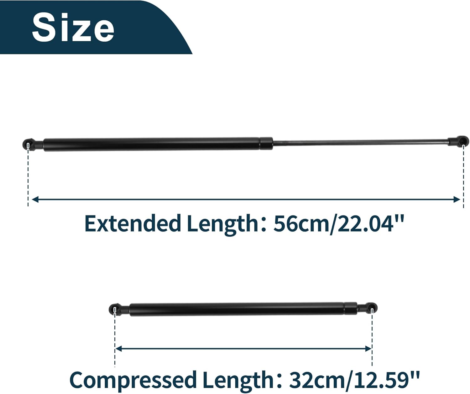 Lift Supports Struts for Kia Sorento 2003-2009 Series I No.811813E010/811813E011/811813E000 Front Hood Gas Spring Black 2Pcs