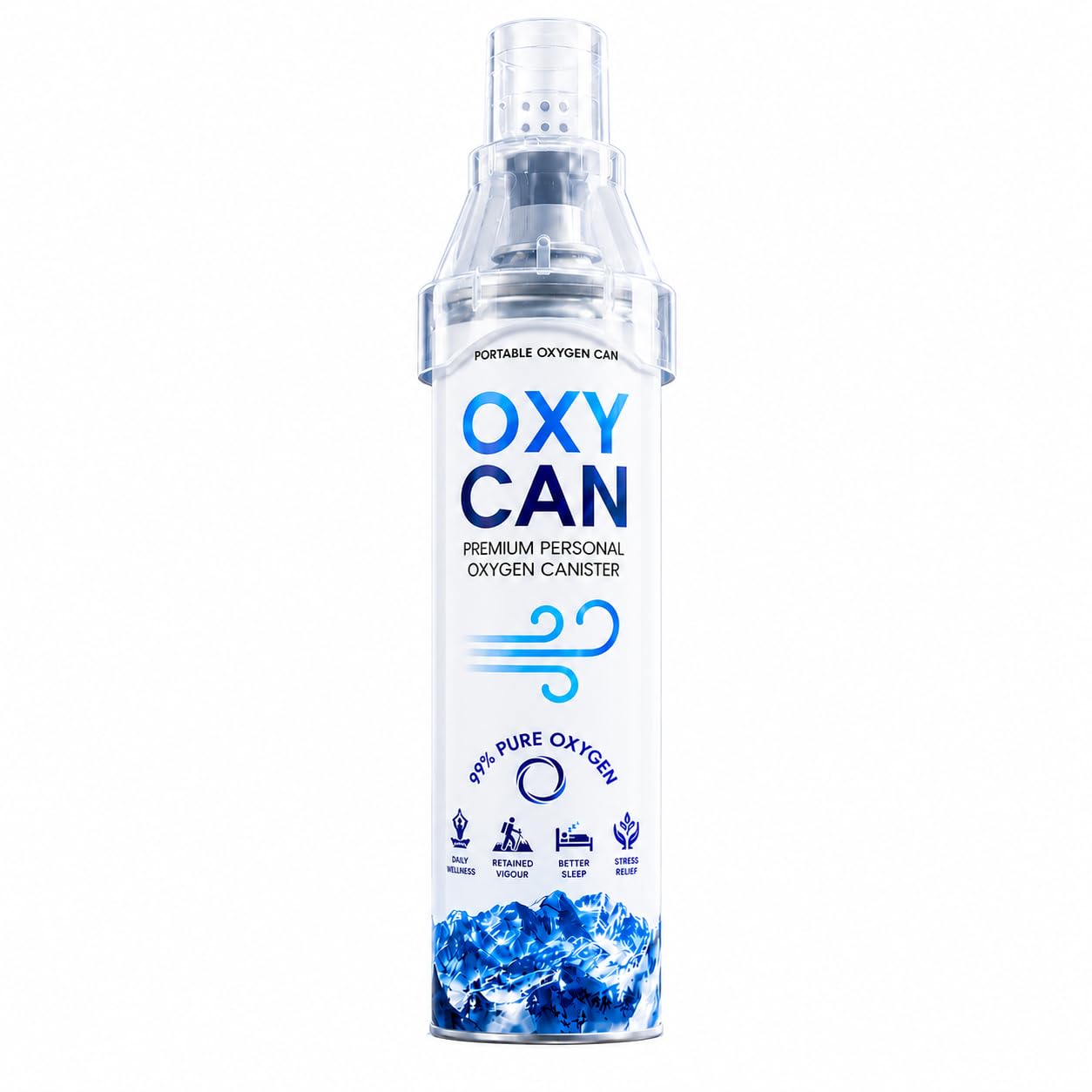 OXYCAN Premium Personal Oxygen Canister | 99% Pure Oxygen | Portable Oxygen Spray for Energy, Recovery & High Altitude Support | Travel, Sports, Gym | Upto 250 breaths | 12 Ltr. | Oxygen canister-image-46