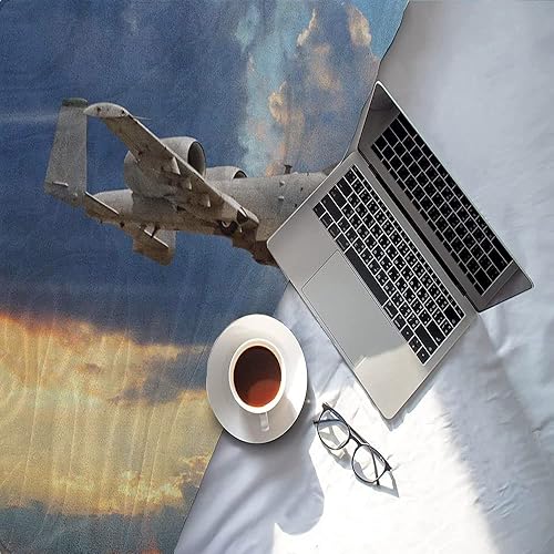 Miniatura 9 de Manta para sofá de otoño, manta de cama de avión individual, aviones que vuelan en el aire, aviación amorosa, helicópteros, aeropuerto, esponjosa y